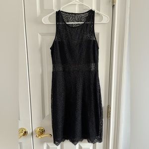 Express Black Lace Mini Dress